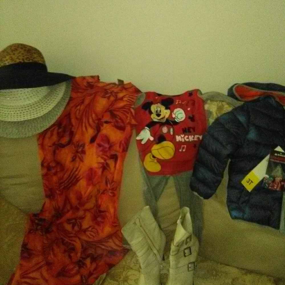 Summer dress,ankle boots,boy sleepware, jacket, ha
